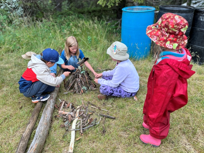 Building a fire